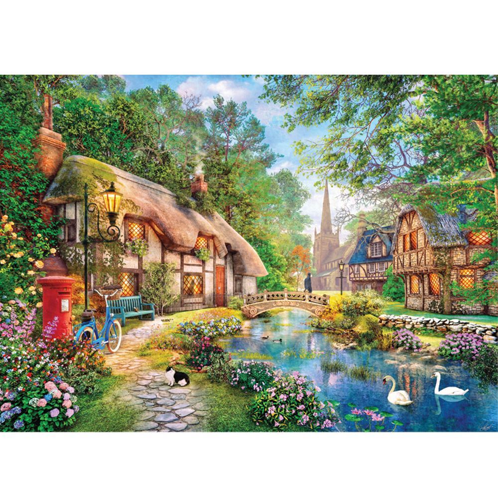 Holdson - Cottageway Lane - Cottage Charmers Jigsaw Puzzle 1000 Pieces