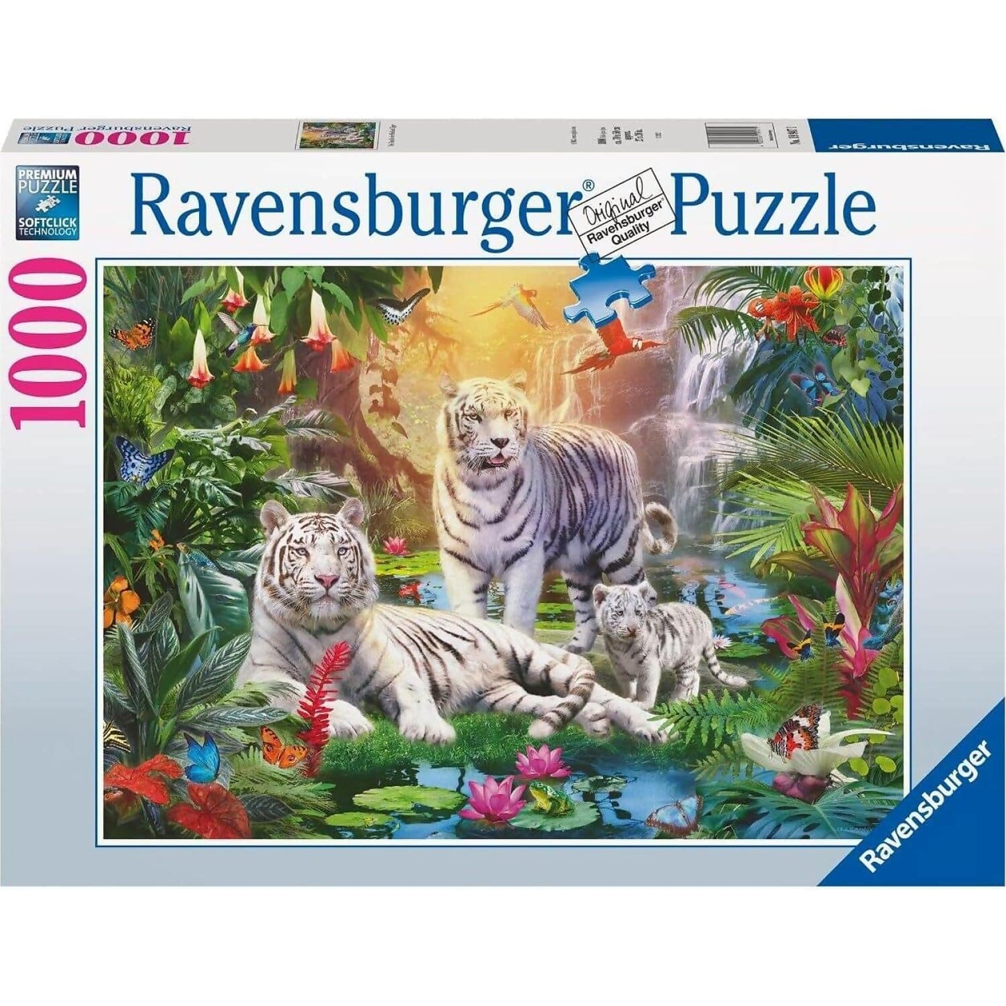 Ravensburger - White Tiger Family Jigsaw Puzzle 1000 Pieces