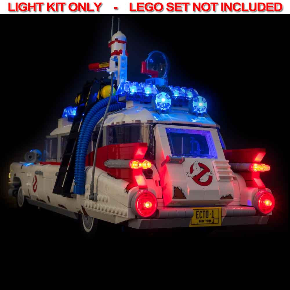 Light My Bricks - LIGHT KIT for LEGO Ghostbusters Ecto-1 10274 Light & Sound & Remote Control Kit