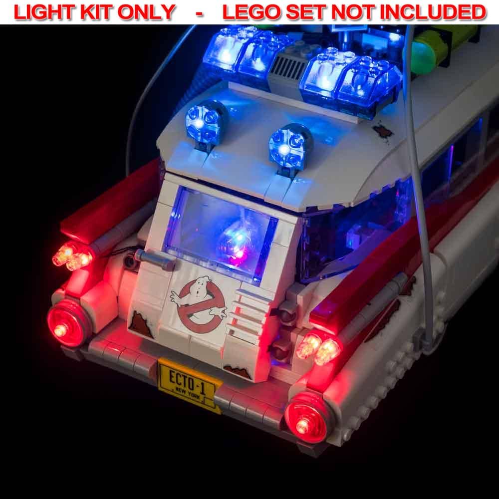 Light My Bricks - LIGHT KIT for LEGO Ghostbusters Ecto-1 10274 Light & Sound & Remote Control Kit