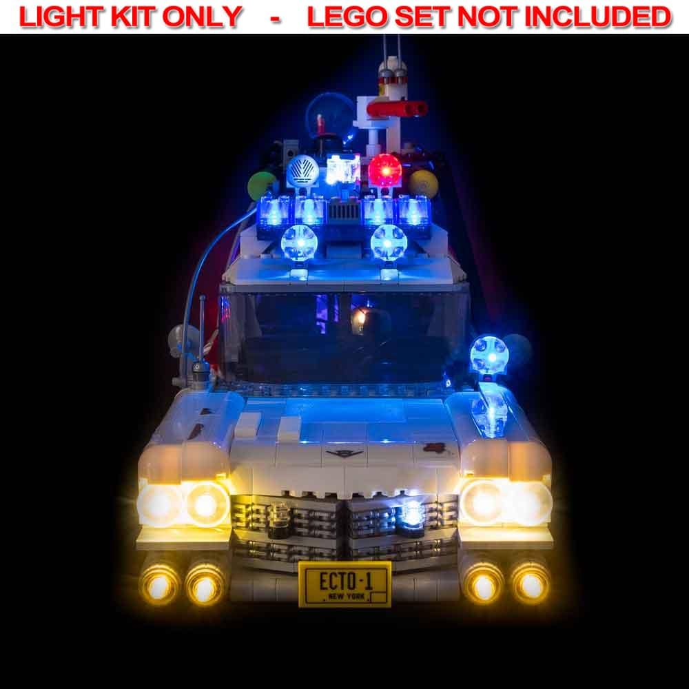 Light My Bricks - LIGHT KIT for LEGO Ghostbusters Ecto-1 10274 Light & Sound & Remote Control Kit