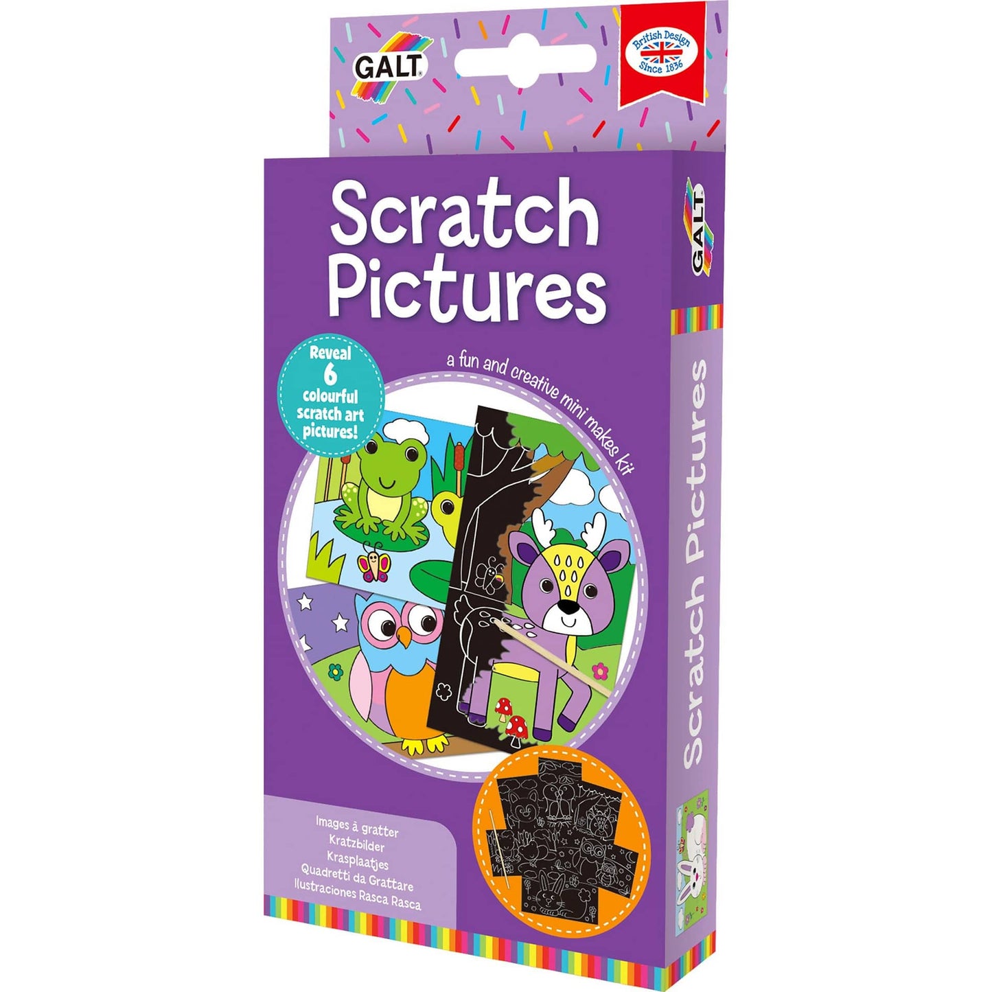 GALT - Mini Makes Scratch Picture Game - Creative Art Kit