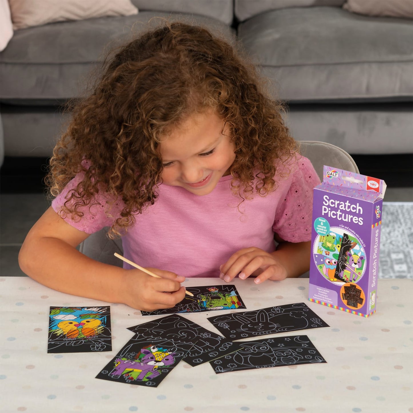 GALT - Mini Makes Scratch Picture Game - Creative Art Kit