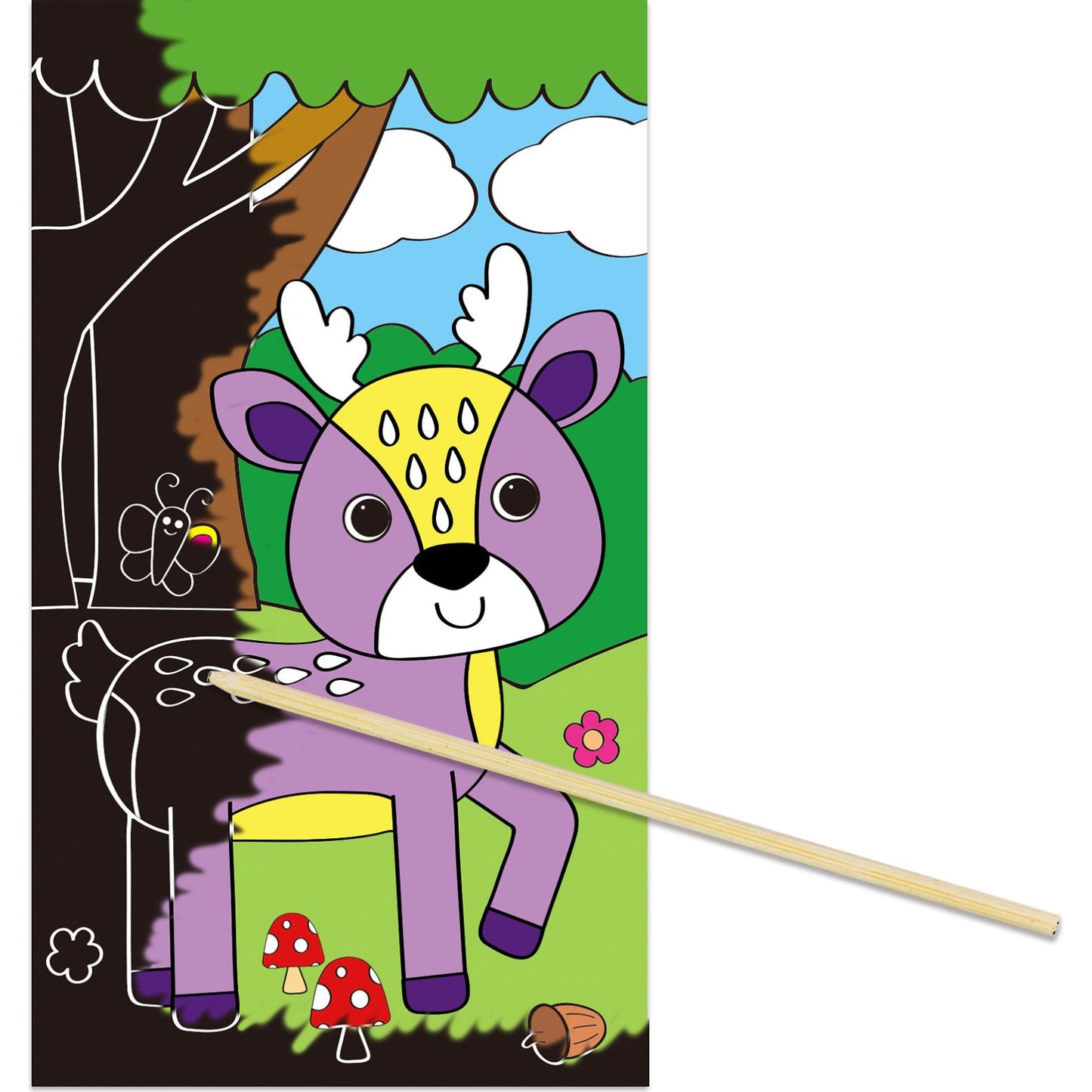 GALT - Mini Makes Scratch Picture Game - Creative Art Kit