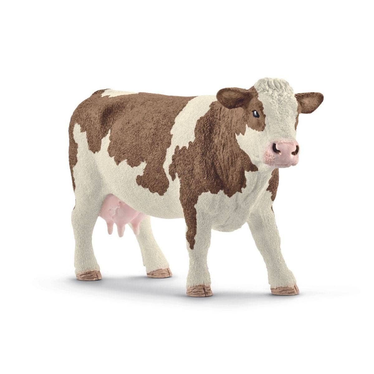 Schleich - Simmental Cow Farm World Animal Figurine