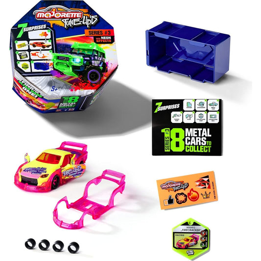 Majorette - Tune Ups Series 3 Blind Box With 7 Surprises And Neon Effects