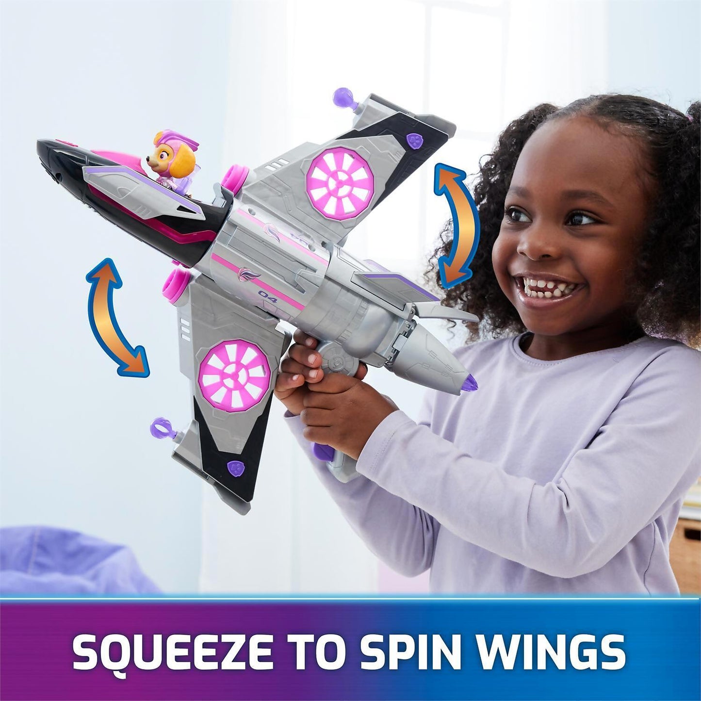 Paw Patrol - The Mighty Movie Transforming Rescue Jet With Skye - Spin Master