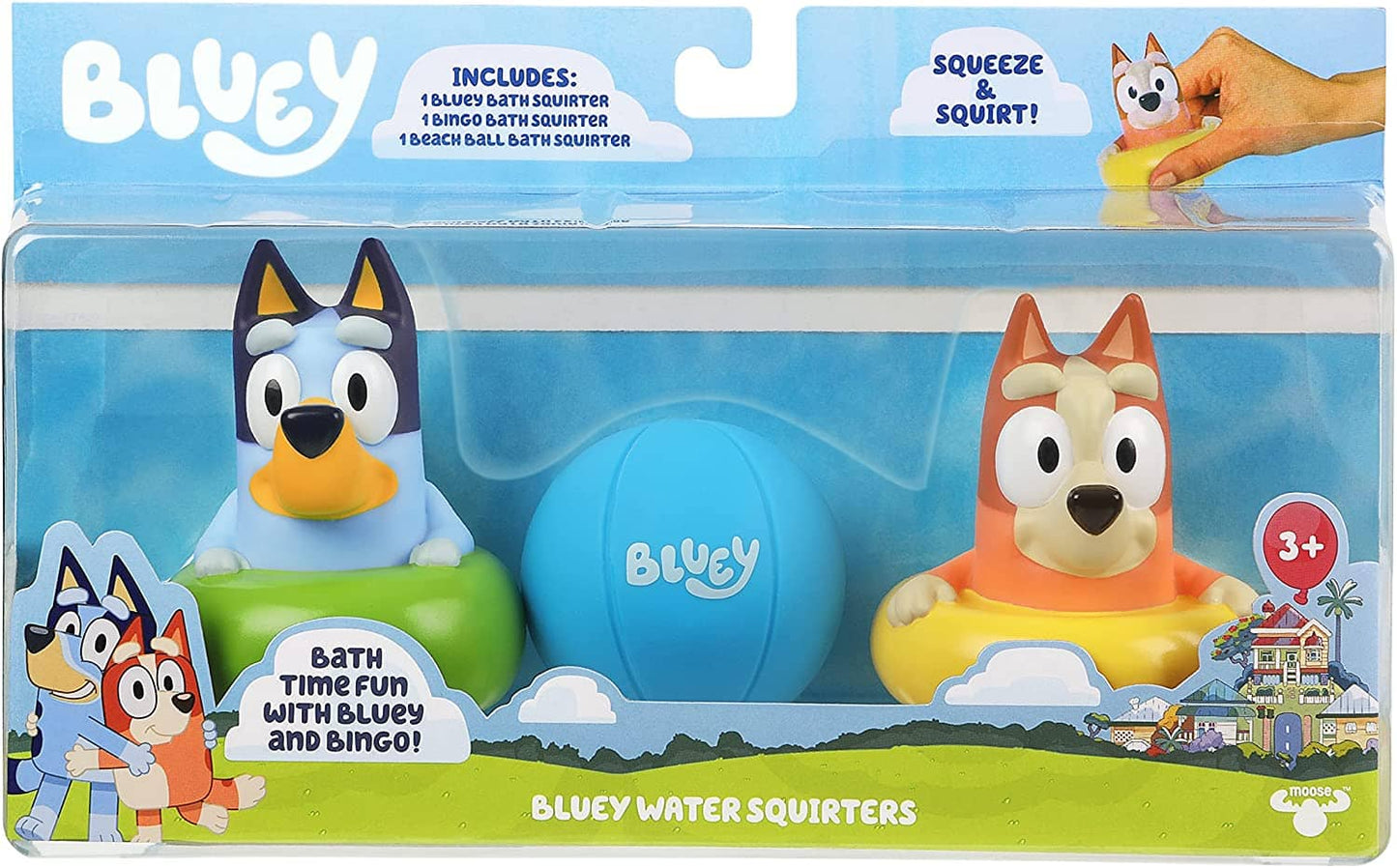 Bluey - Bath Water Squirters 3 Pack S4 Multicolour