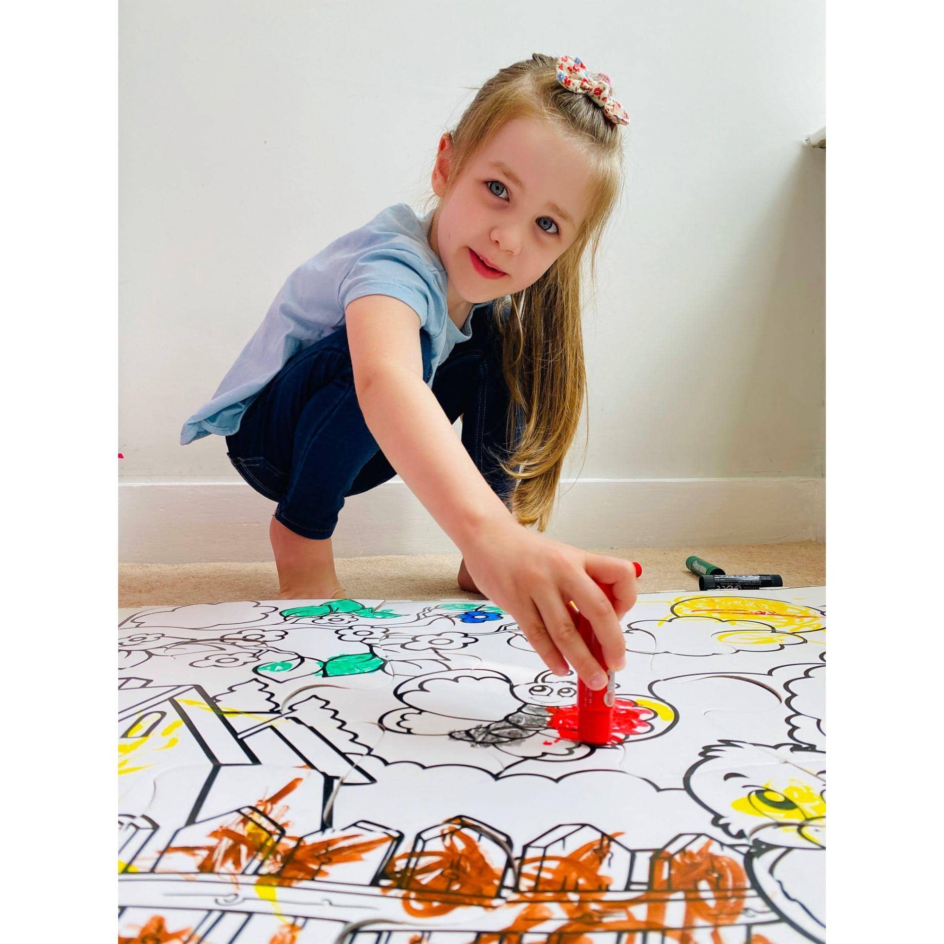 Little Brian - Paint-a-puzzle - Fun At The Farm Giant 12 Piece Set
