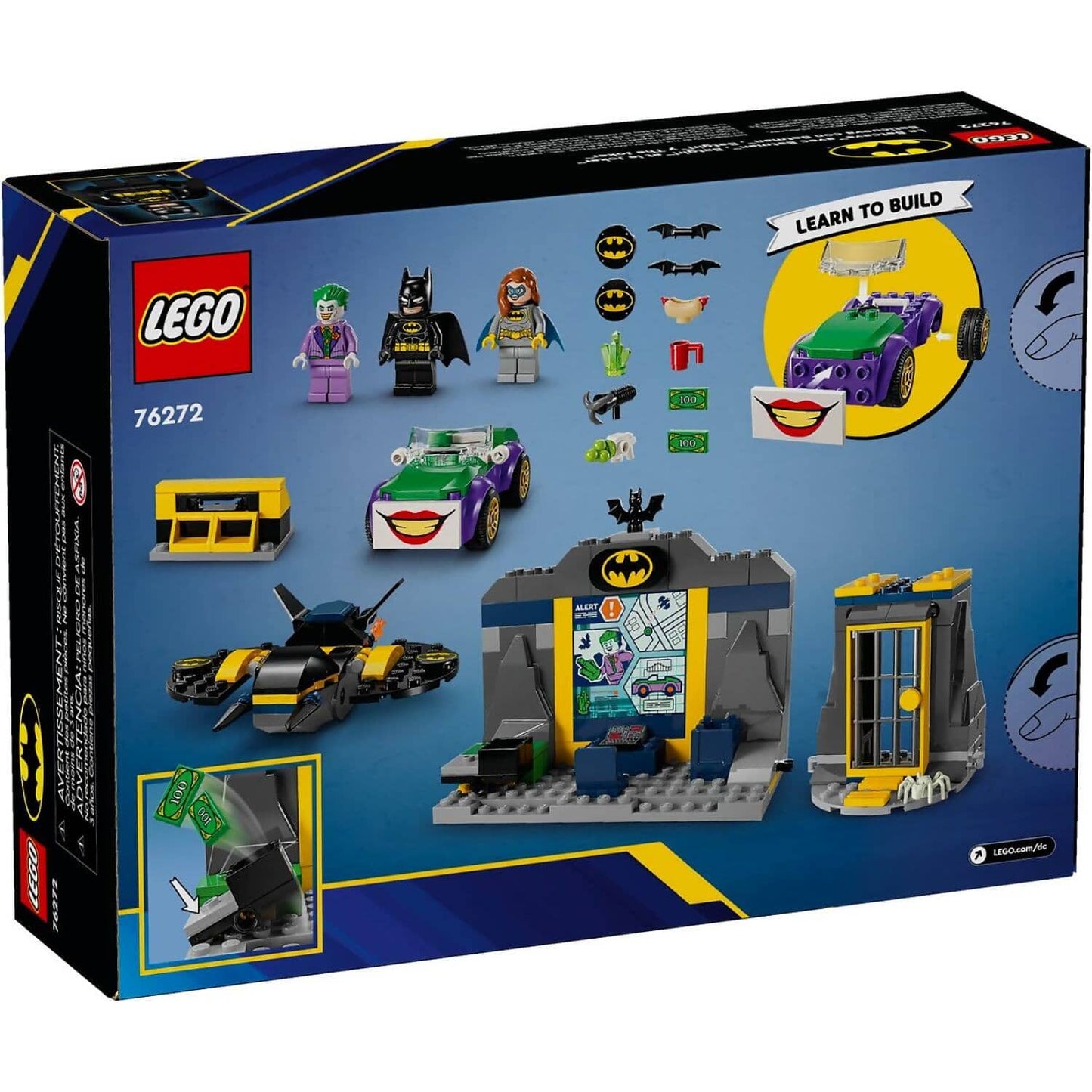 LEGO 76272 The Batcave with Batman Batgirl and The Joker - DC Super Heroes 4+