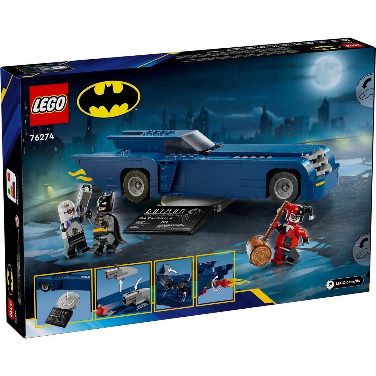 LEGO 76274 Batman with the Batmobile vs. Harley Quinn and Mr. Freeze - DC Super Heroes