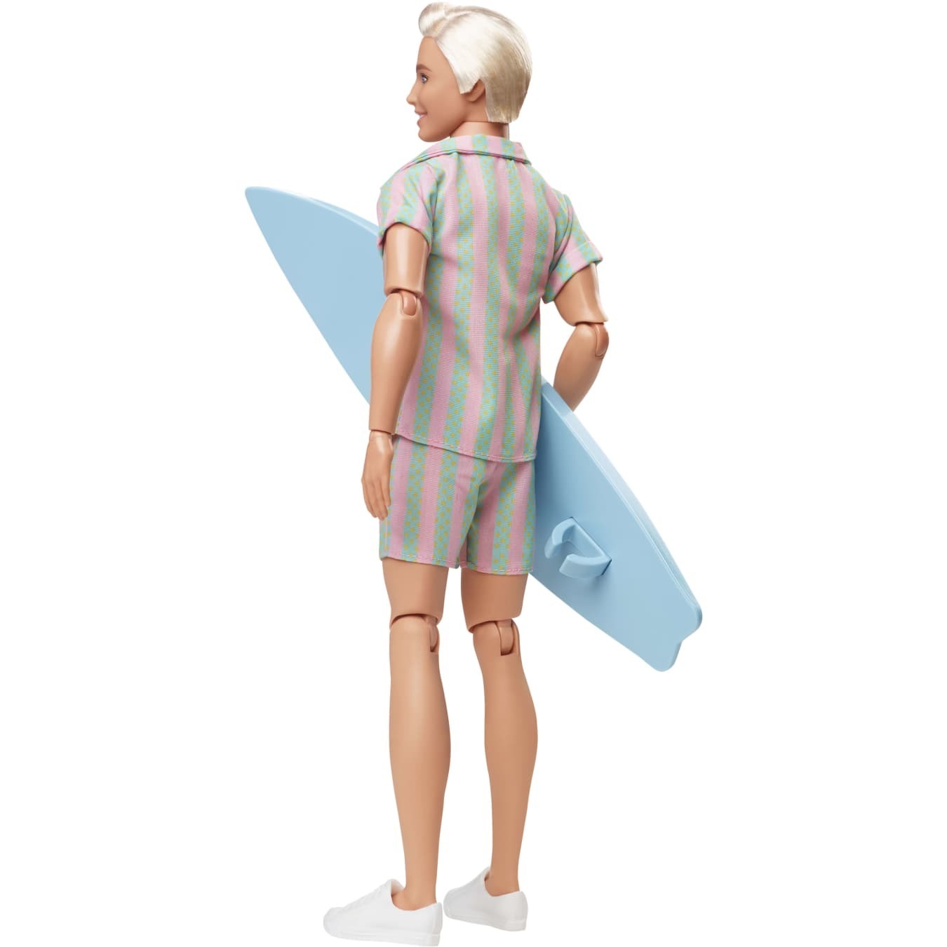 Barbie - Barbie The Movie Ken Doll Wearing Pastel Striped Beach Matching Set - Mattel