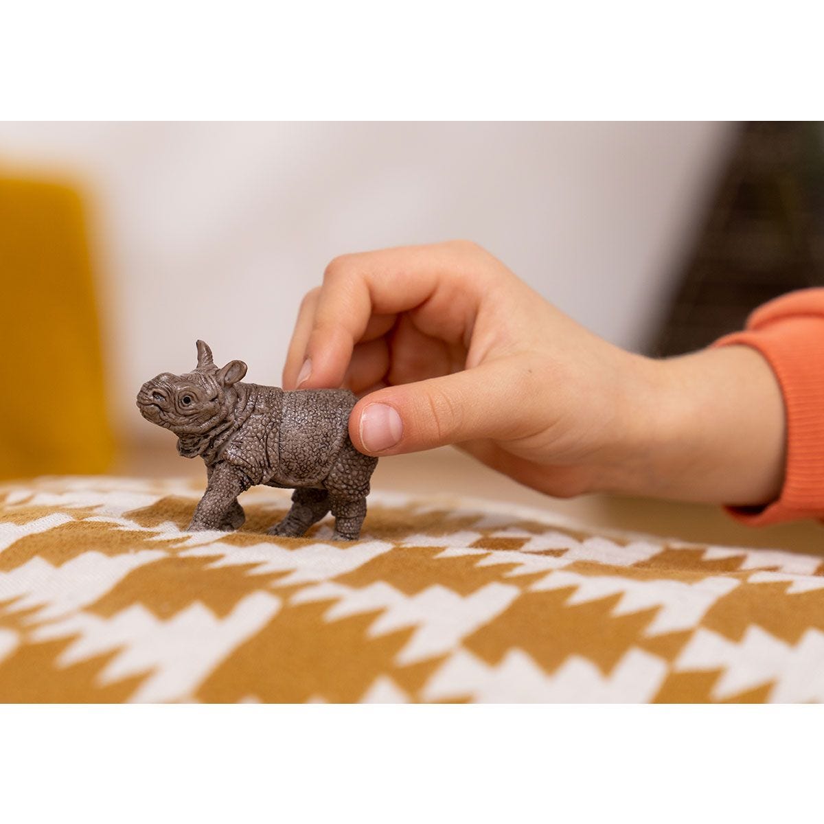 Schleich - Indian Rhinoceros Baby Animal Figurine