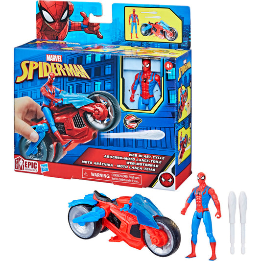 Marvel - Spider-man 4-inch Web Blast Cycle