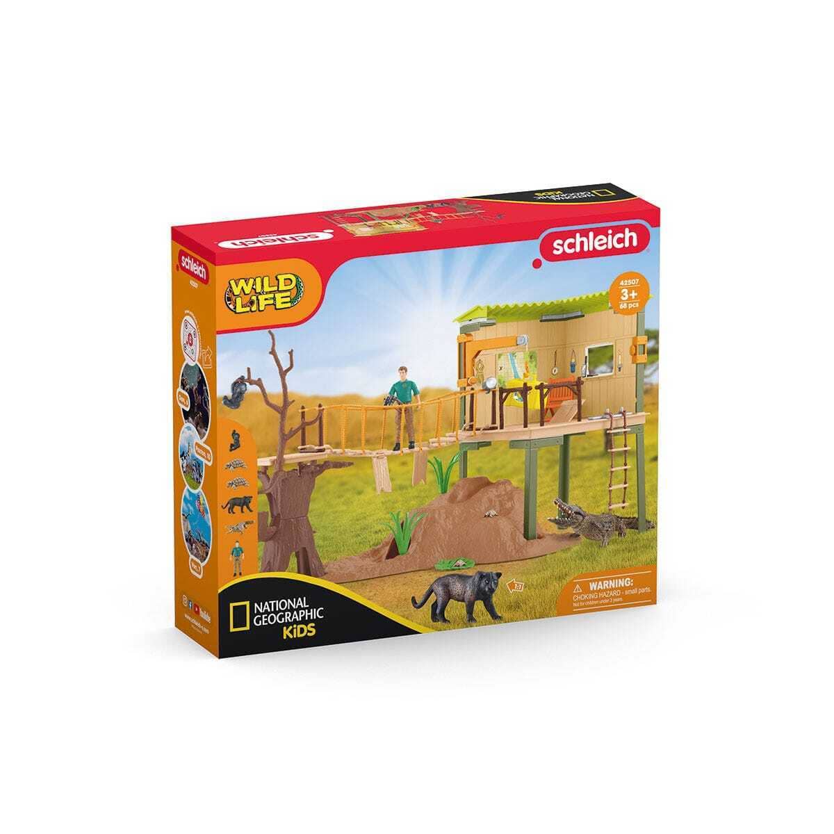 Schleich - National Geographic Kids - Ranger Adventure Station - Wild Life Figurine