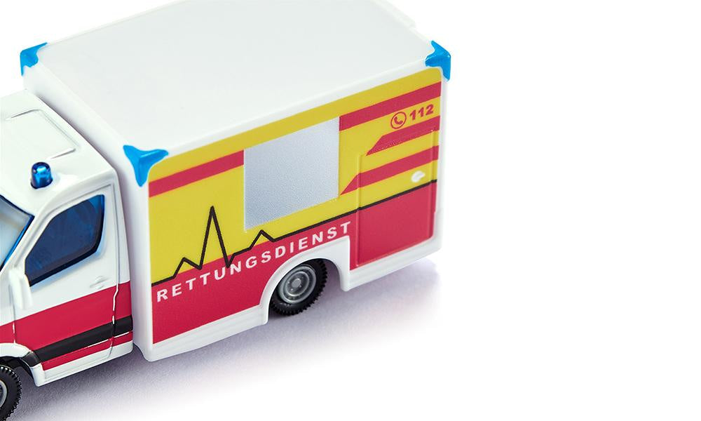 Siku - Ambulance Fire  Rescue Die-Cast Model Vehicle
