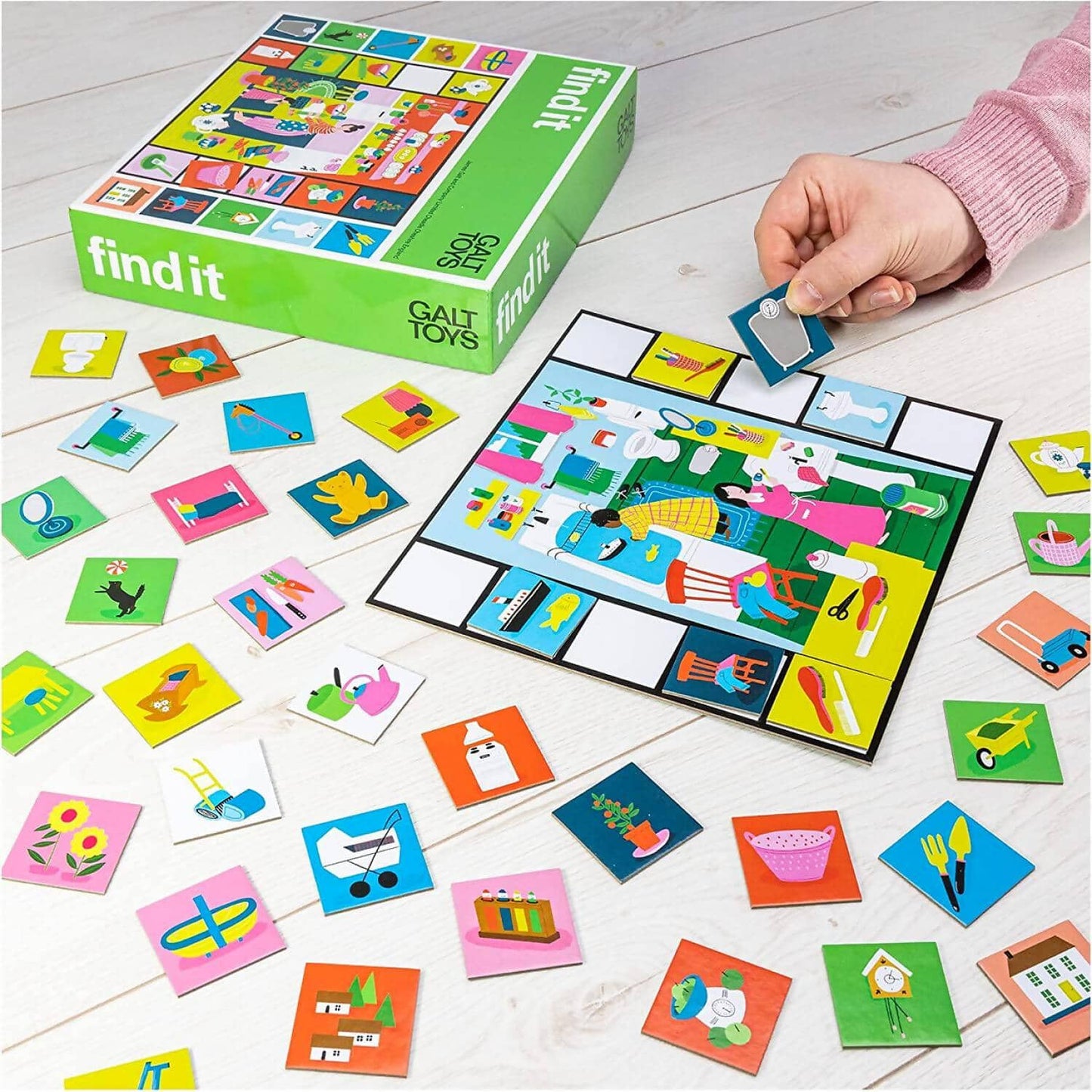 GALT - Find It Picture Card & Board Game - Educational Family Game