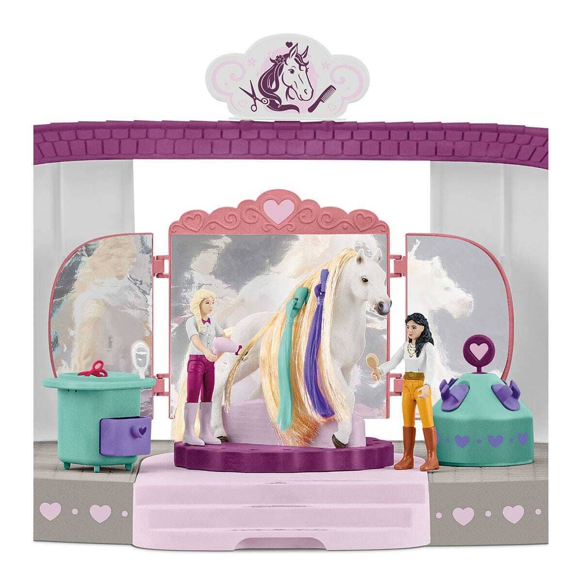 Schleich - Horse Beauty Salon - Horse Club Sofia´s Beauties Animal  Figurine Playset
