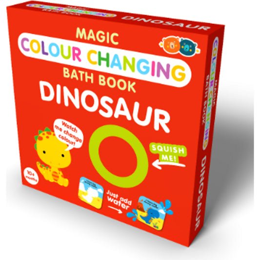 Buddy & Barney - Magic Colour Changing Bath Book - Dinosaur - Mh