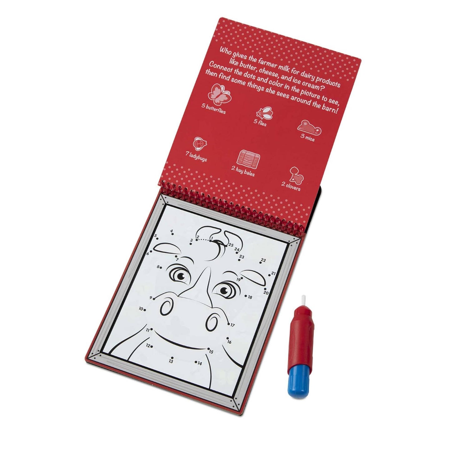 Melissa & Doug - Water Wow! Connect The Dots Farm - On The Go Travel Activity