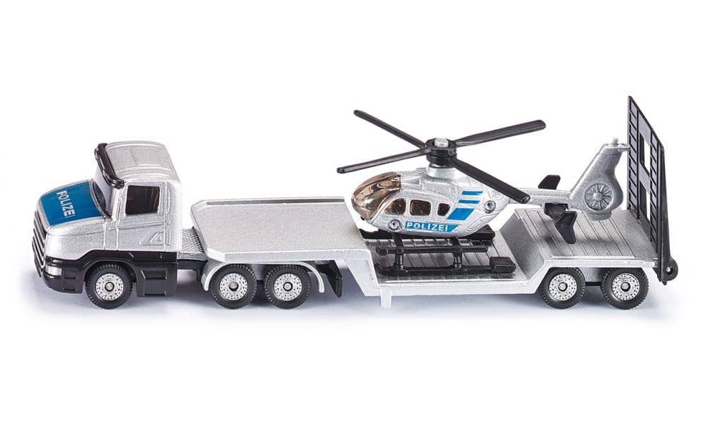 Siku - Low Loader With Helicopter Transport Load-up