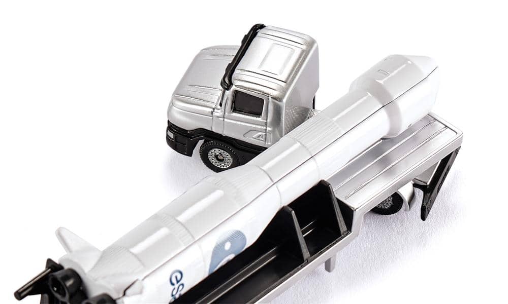 Siku - Low Loader With Rocket Transport Load-up