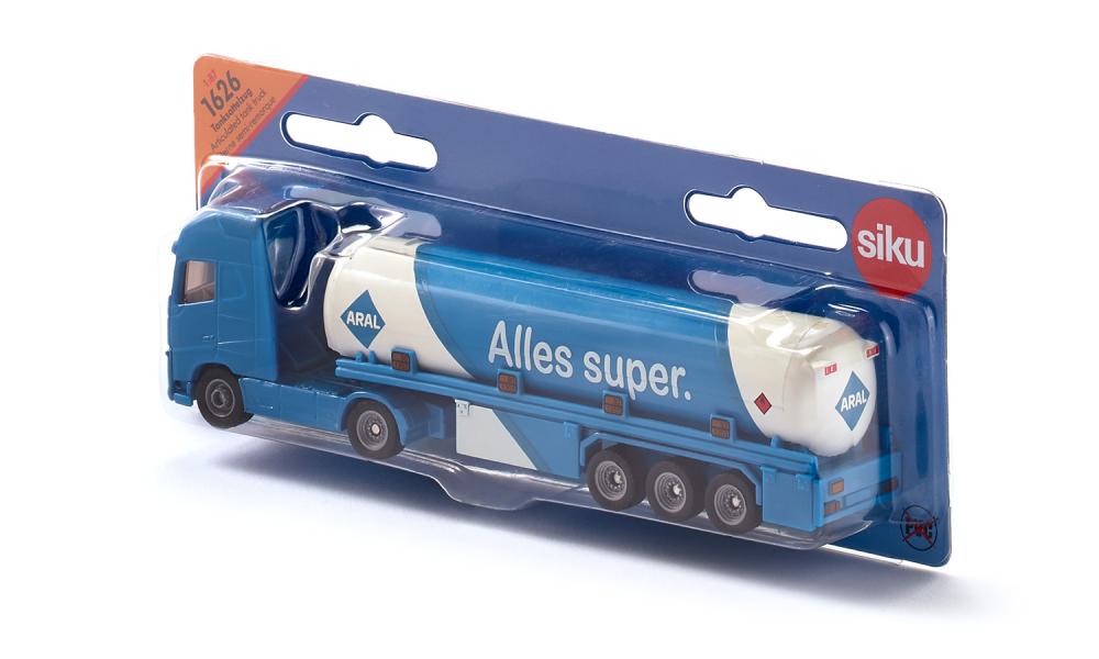 Siku - Articulated Tanker Truck With Tandem Trailer – 1:87 Scale Die-Cast Fuel Transport Model