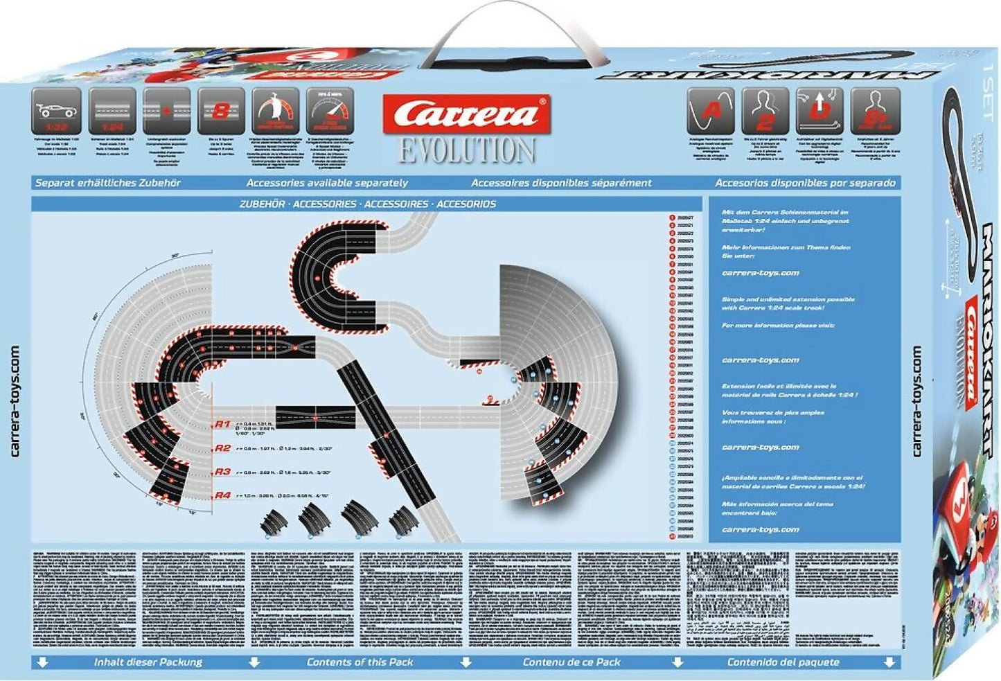 Carrera - Evolution Mario Kart 8 5.9 Slot Car Also Suits Scalextric