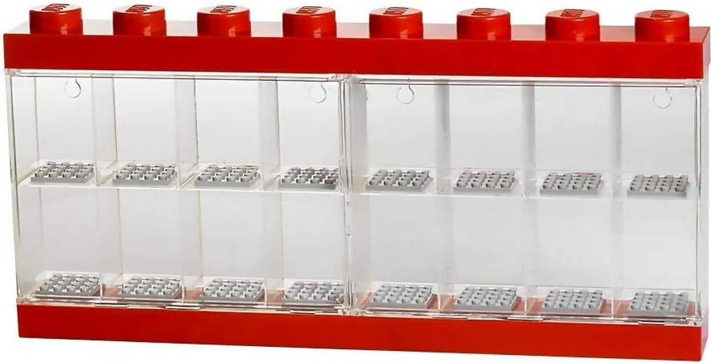 LEGO Minifigure Display Case 16 - Red - Room Copenhagen