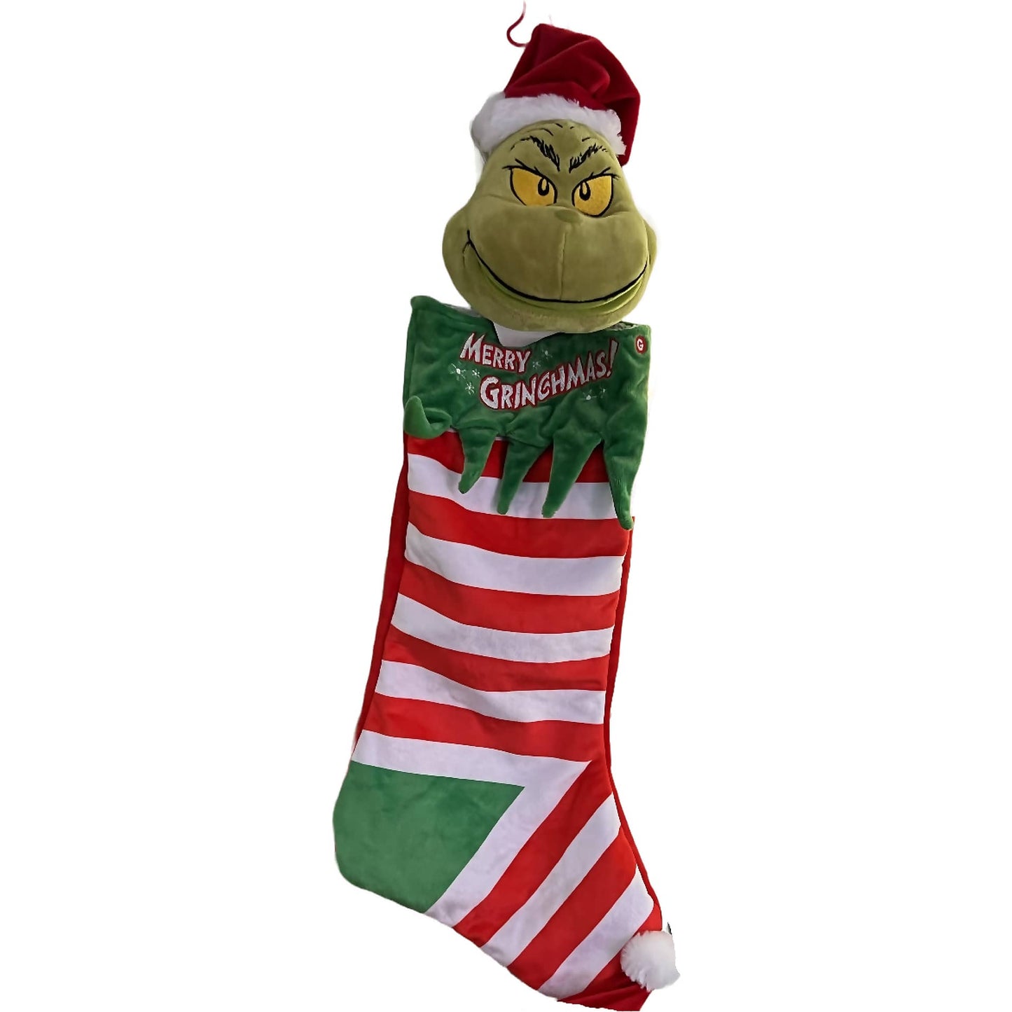Cotton Candy - Xmas Animated Grinch Stocking 64cm - Dr. Seuss