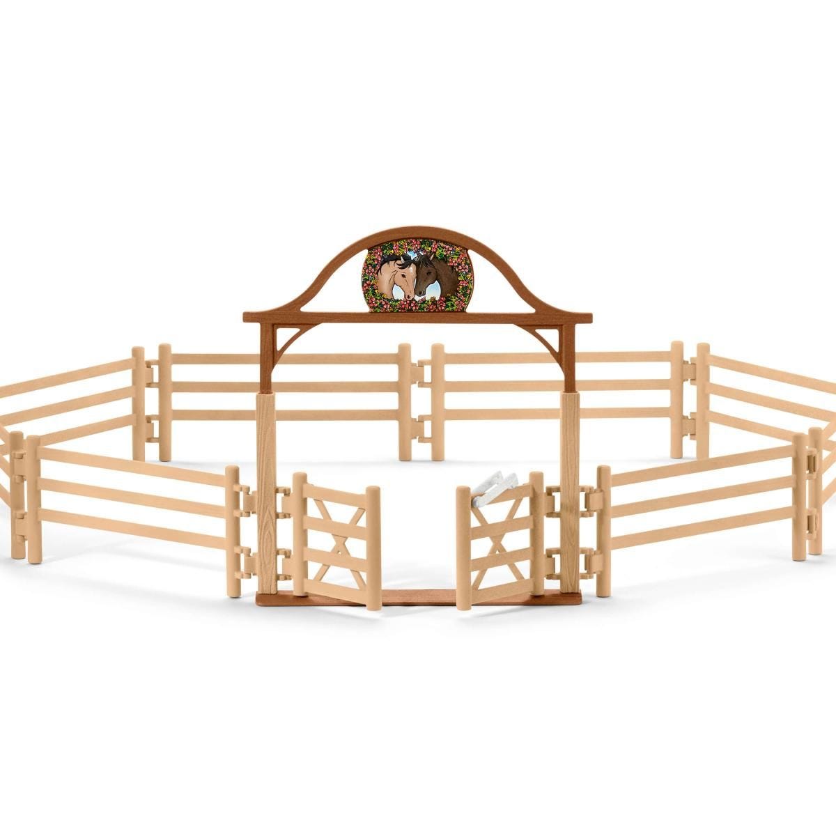 Schleich - Paddock With Entry Gate Animal Playset