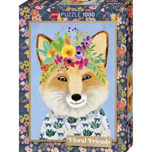 Heye - Floral Friends Friendly Fox Jigsaw Puzzle 1000 Pieces