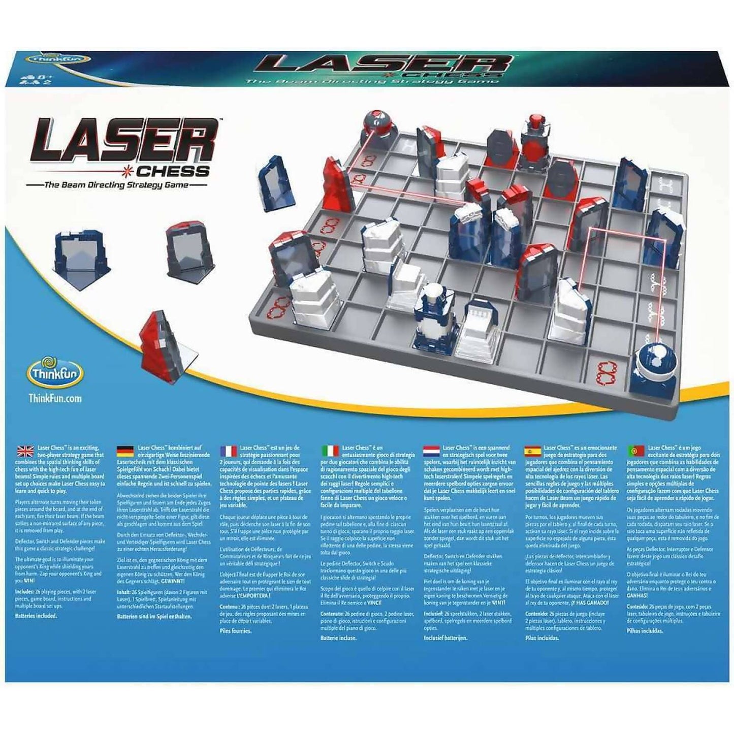 Thinkfun - Laser Chess The Beam Directing Strategy Game