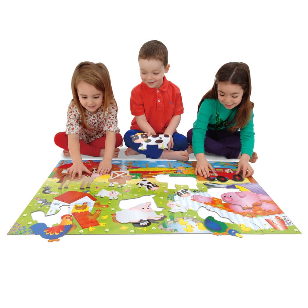 GALT - Giant Floor Puzzle - Farm - Educational Activity Kit
