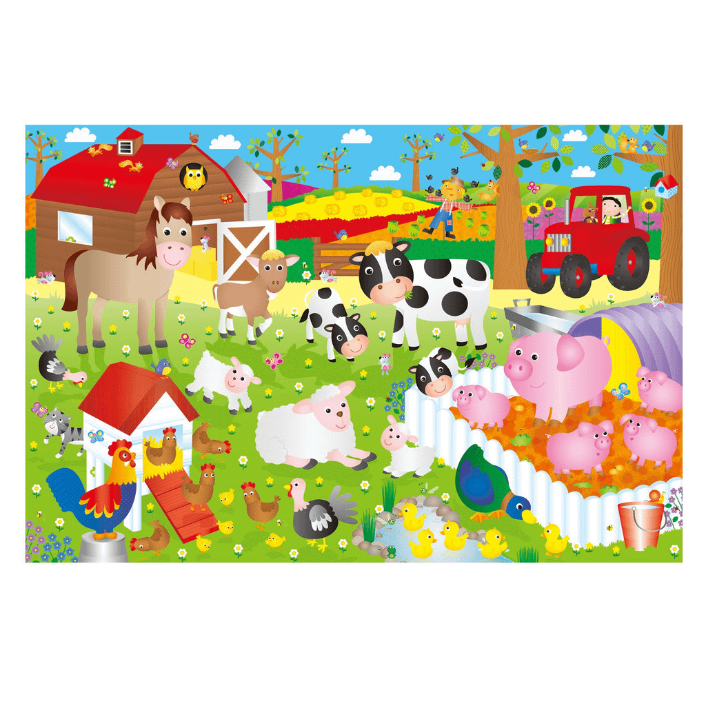 GALT - Giant Floor Puzzle - Farm - Educational Activity Kit