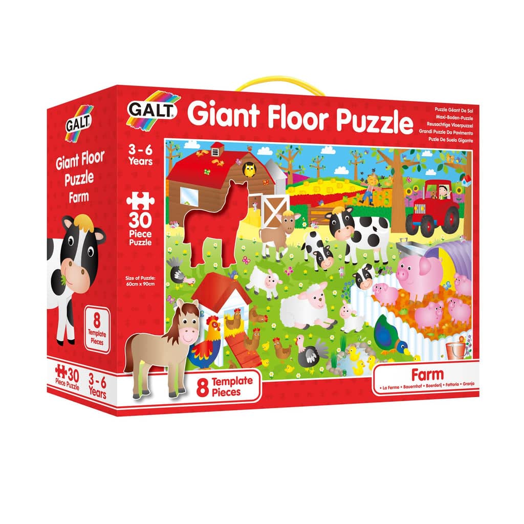 GALT - Giant Floor Puzzle - Farm - Educational Activity Kit