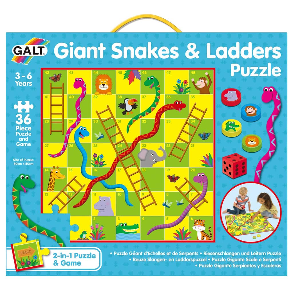 GALT - Giant Snakes and Ladders Puzzle - Fun and Educational Game