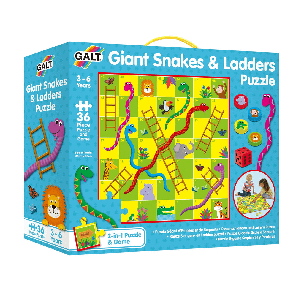 GALT - Giant Snakes and Ladders Puzzle - Fun and Educational Game