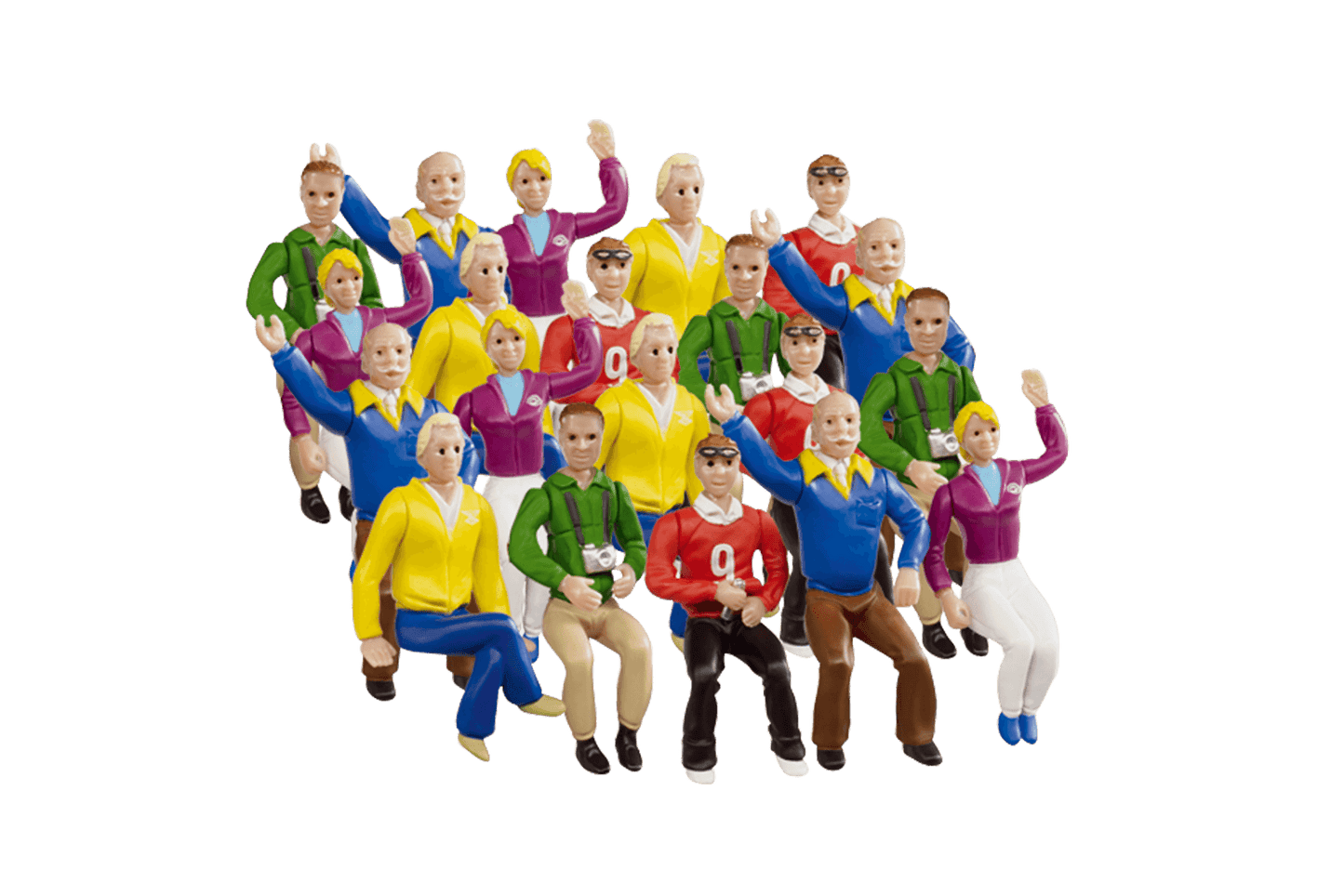 Carrera Accessories - Set of figures for the Grandstand Building -  Suits Digital 1:24 1:32 and Evolution Model No.20021129