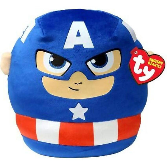 Ty - Captain America Squishy Beanies - Marvel - Med 25 Cm