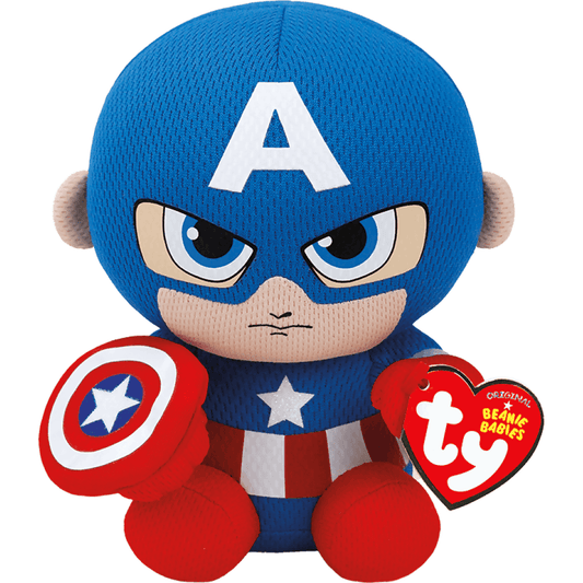 Ty - Beanie Babies - Captain America - Marvel - Reg/small 20cm