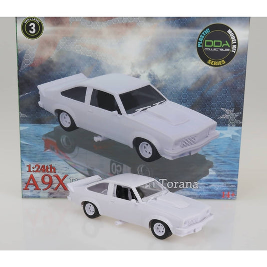 DDA Collectibles 1:24 Scale - Holden Torana A9X Racing Sealed Body Opening Bonnet with Engine - Plastic Diecast Model Kit