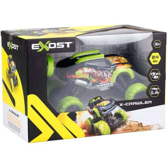 Exost - 2.4ghz Remote Control X-crawler Black & Green - Silverlit