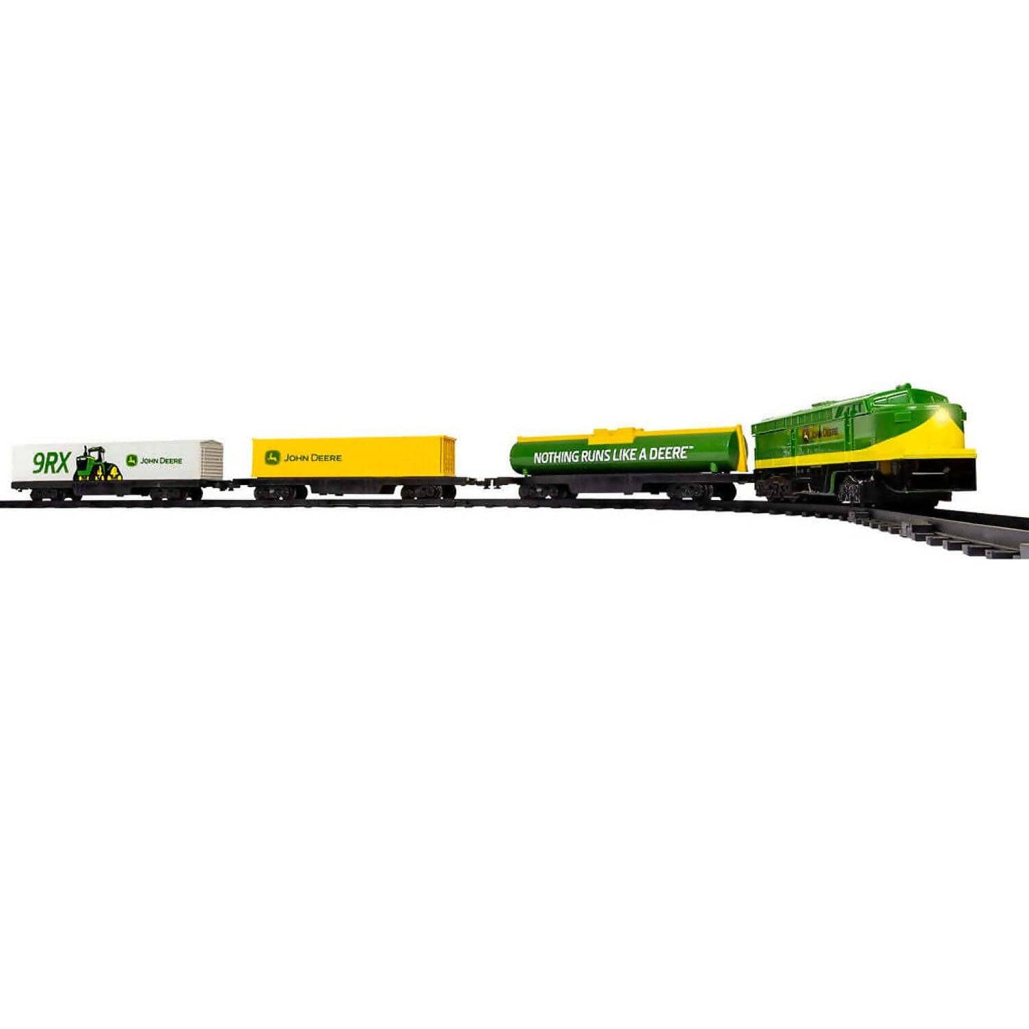 John Deere - Battery Powered Mini Diesel Train Set 28 Piece Set
