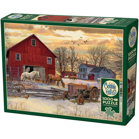 Cobble Hill - Winter On The Farm - Jigsaw Puzzle 1000 Pieces