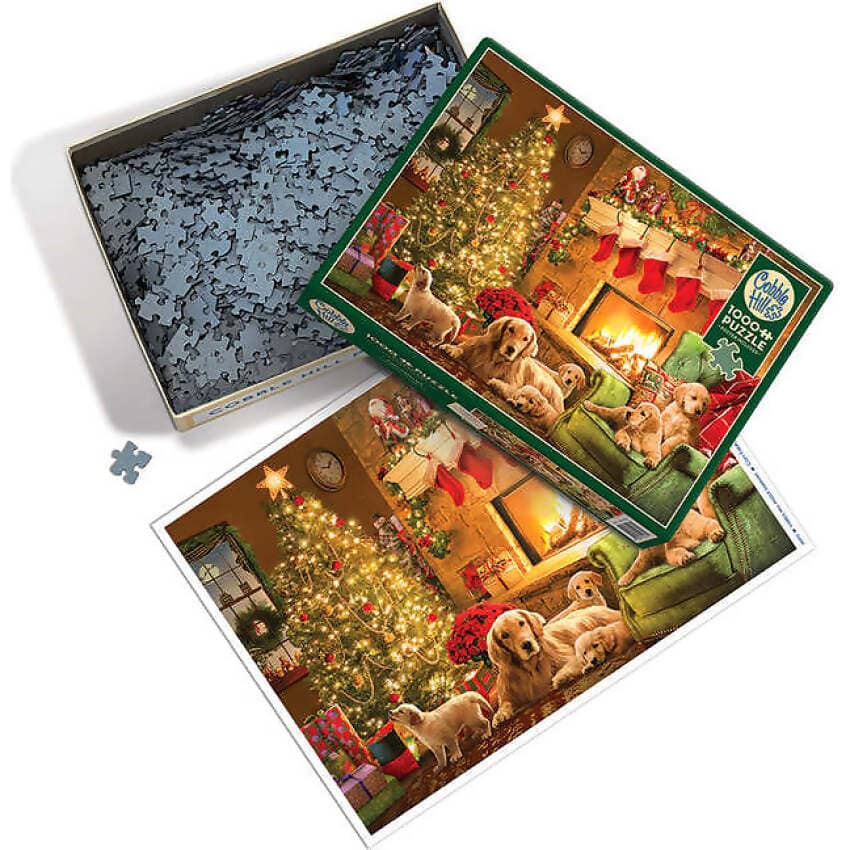 Cobble Hill - Cozy Fireplace Christmas - Jigsaw Puzzle 1000 Pieces