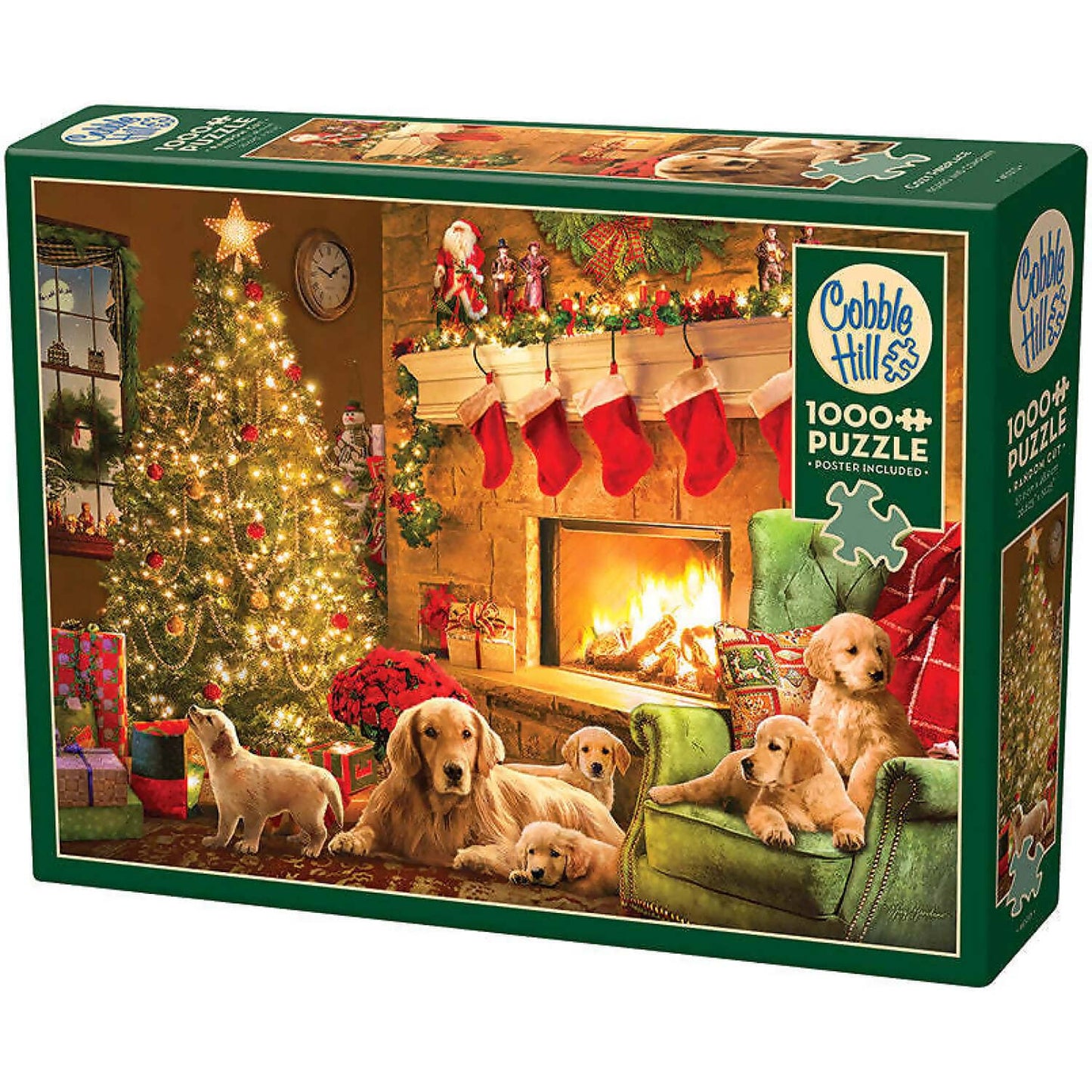 Cobble Hill - Cozy Fireplace Christmas - Jigsaw Puzzle 1000 Pieces