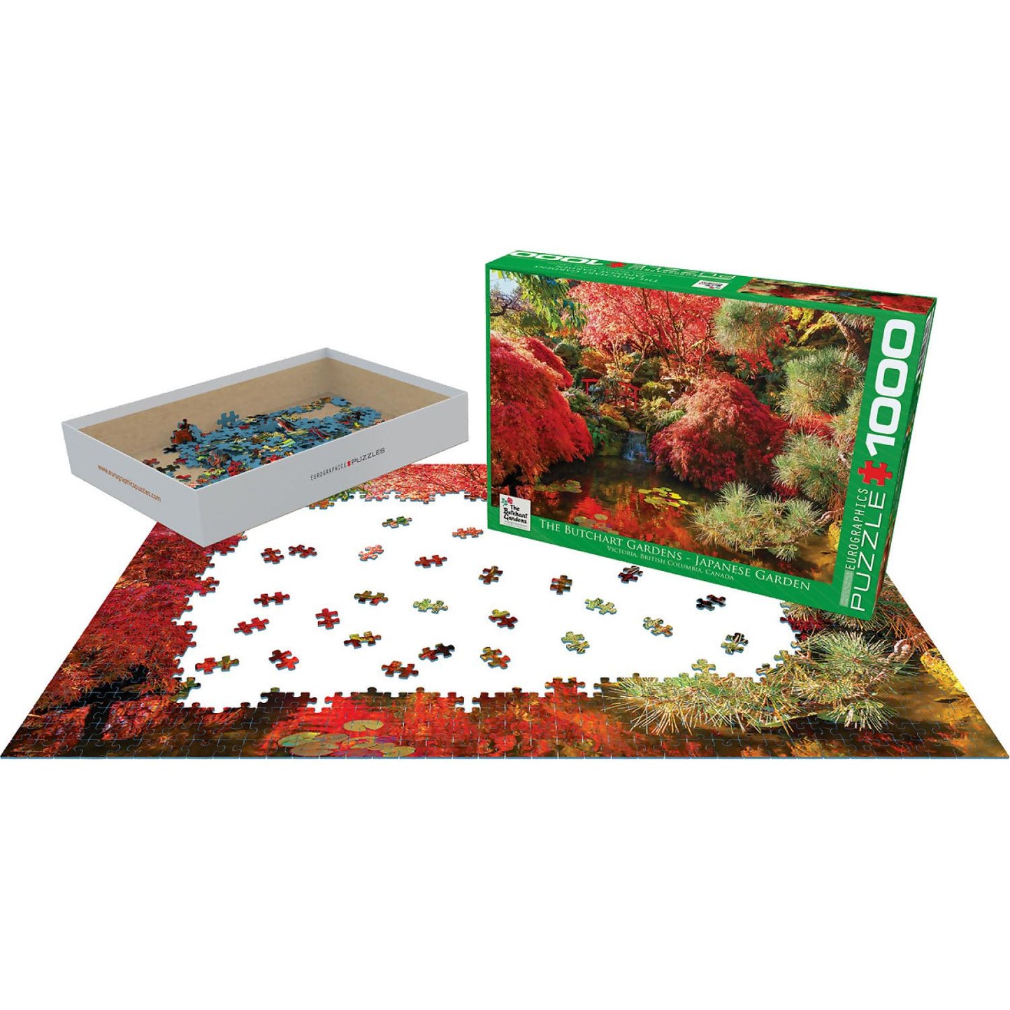 Eurographics - The Butchart Gardens Japanese Garden - Jigsaw Puzzle 1000 Pieces