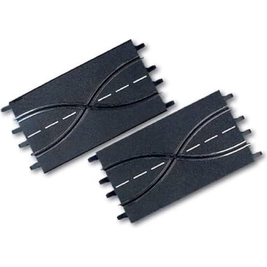 Carrera Digital 1:32 Accessories - Lane Change Section (2) Track parts each 34.5 cm each - Slot Car Track Accessories also Suits 1:24 & Evolution