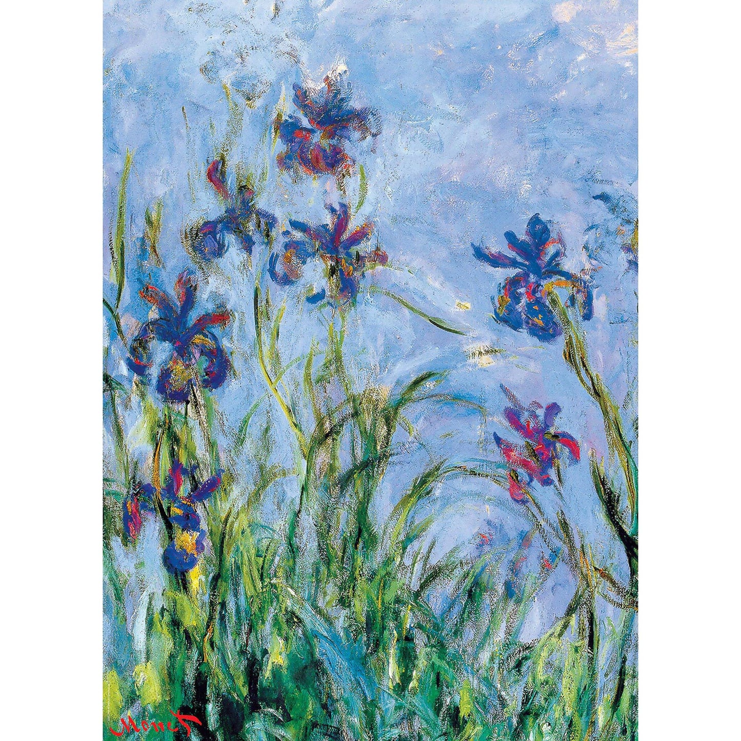 Eurographics - Irises By Claude Monet - Jigsaw Puzzle 1000 Pieces